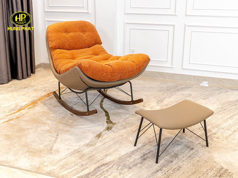 ghế bập bênh thư giãn có gác chân d103