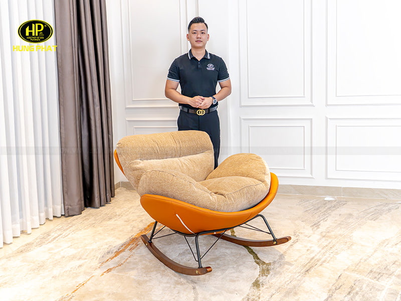 ghế bập bênh thư giãn vỏ trứng 031