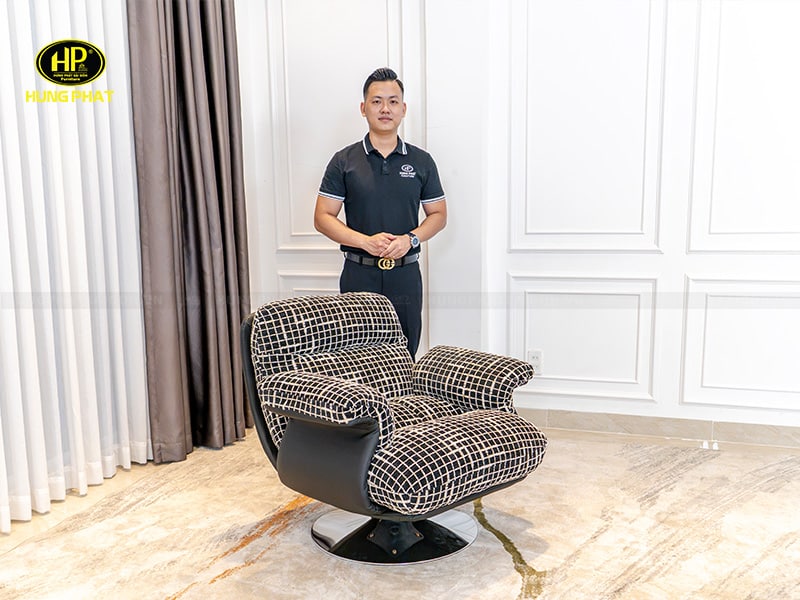 ghế xoay thư giãn phong cách italia 683