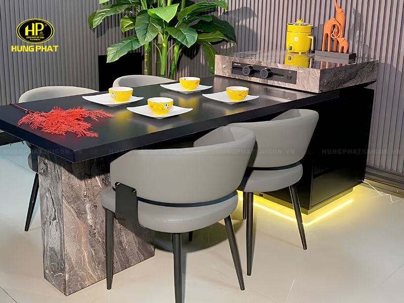 lựa chọn vật liệu bàn ăn đảo bếp phù hợp