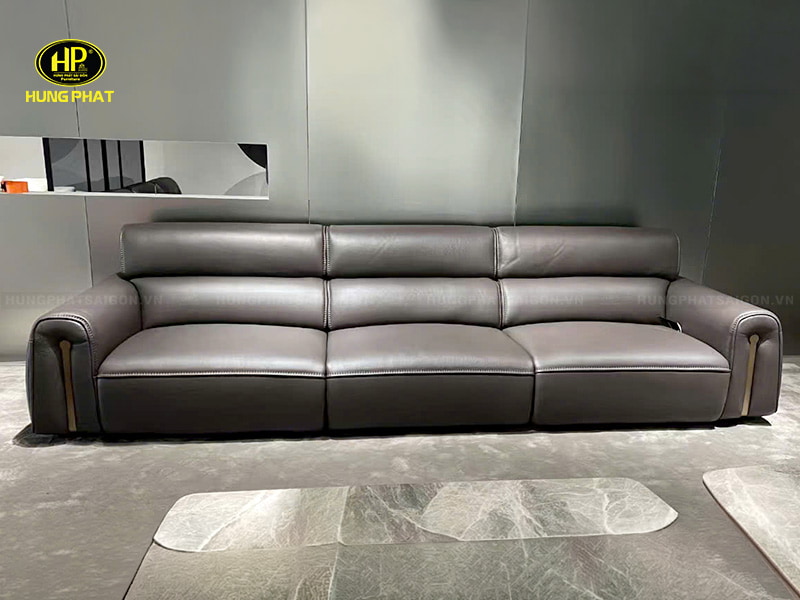 sofa băng da bò dày tiêu chuẩn thế hệ ls96129qmới