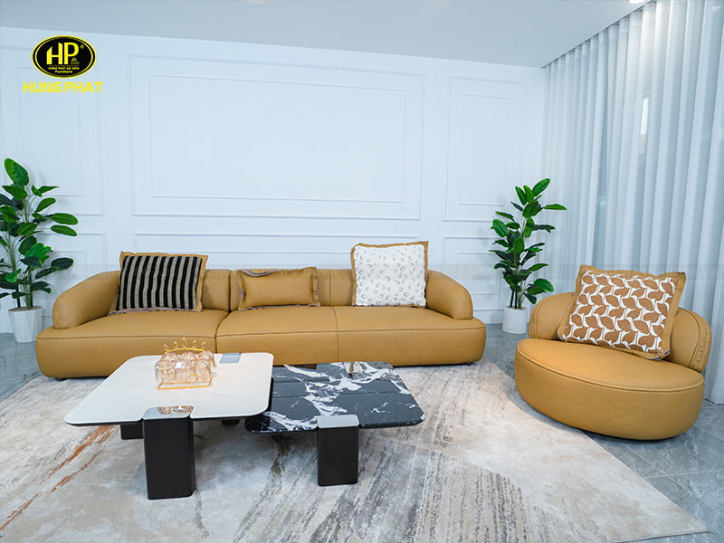 sofa da bò dày tiêu chuẩn mới 2.0 ls96122q