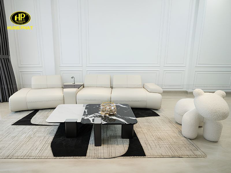 sofa da thể hiện sự sang trọng