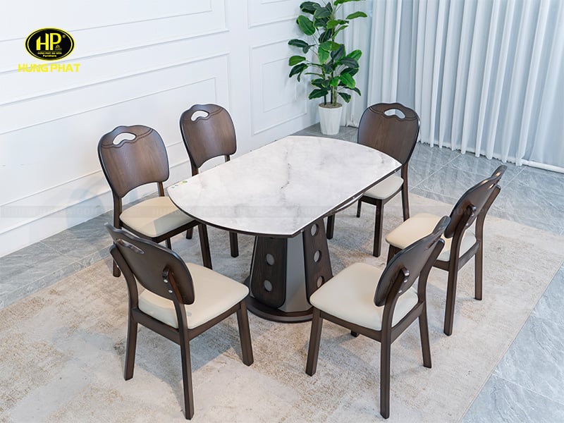 bộ bàn ghế phòng ăn thông minh 6 người ngồi s10n 1823