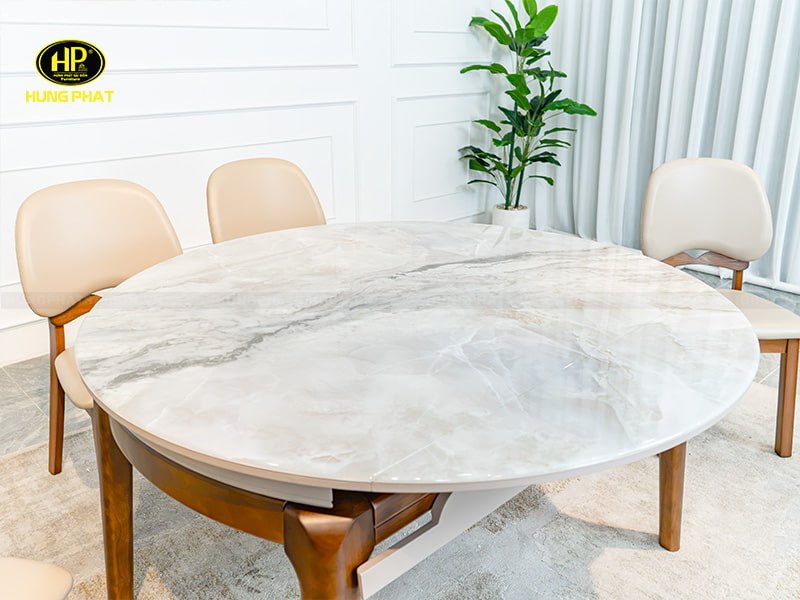 mặt đá nhân tạo vi tinh thể mẫu bàn ăn ba-h702
