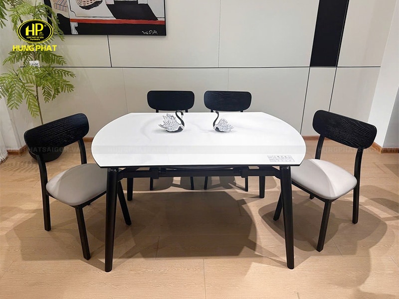 bàn ăn mặt đá căn hộ chung cư ba-t301