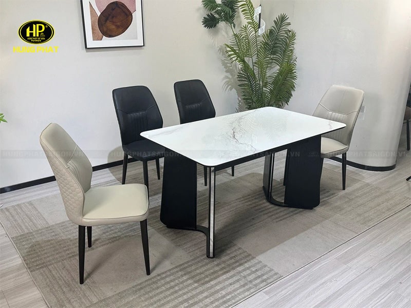 bàn ăn mặt đá nhập khẩu ba-k-806