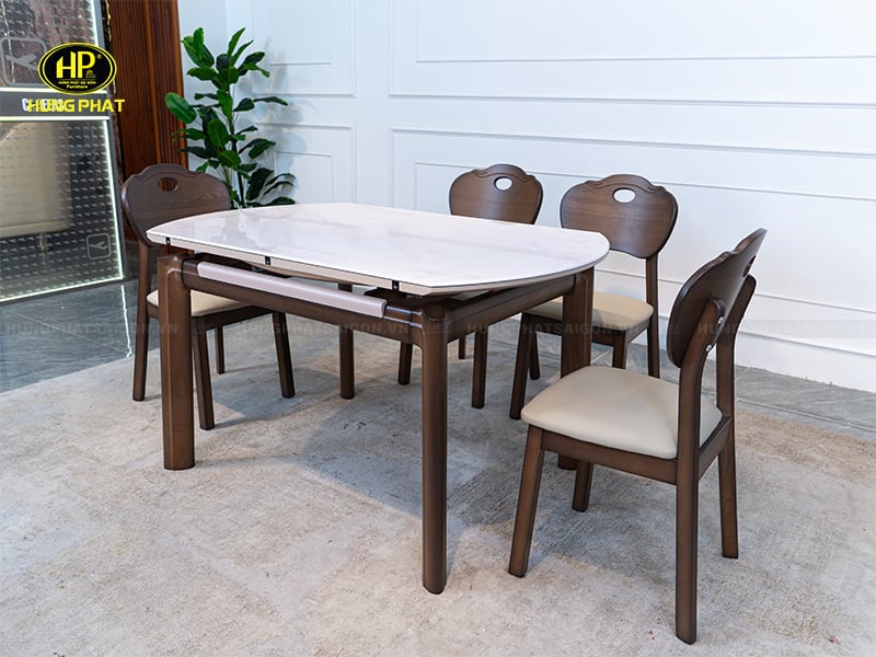 bộ bàn ăn cơm gia đình gọn gàng ba-s805