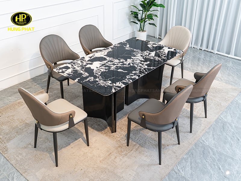 bộ bàn ăn hiện đại nhập khẩu ba-70