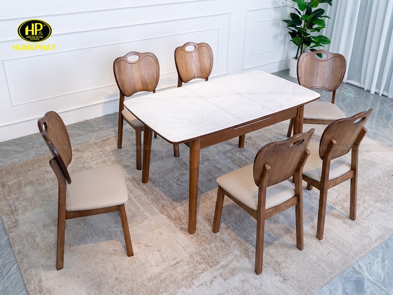 bộ bàn ăn xếp gọn mở rộng thông mình l-2610