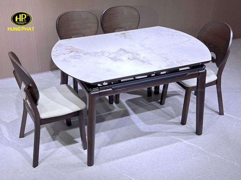 bộ bàn ghế ăn căn hộ chung cư ba-s808