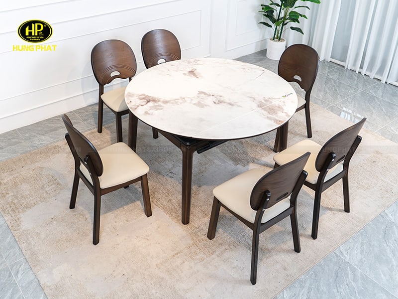 bộ bàn ăn xếp gọn mở rộng căn hộ chung cư ba-s808