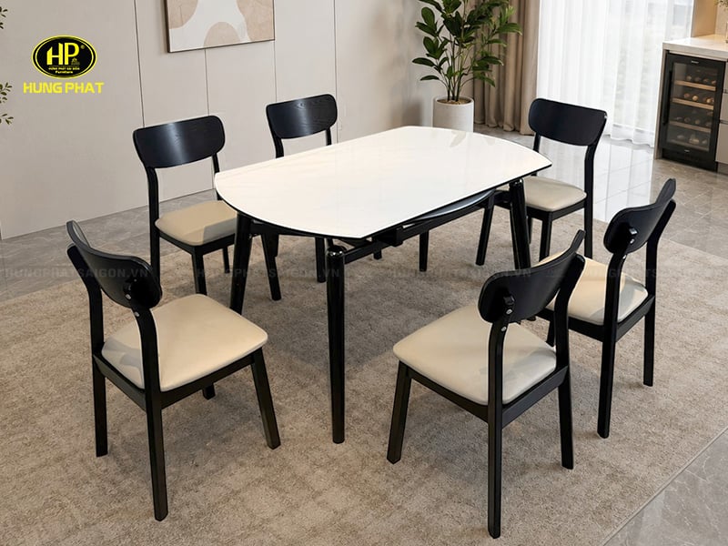bộ bàn ghế ăn xếp gọn mở rộng thông minh t301