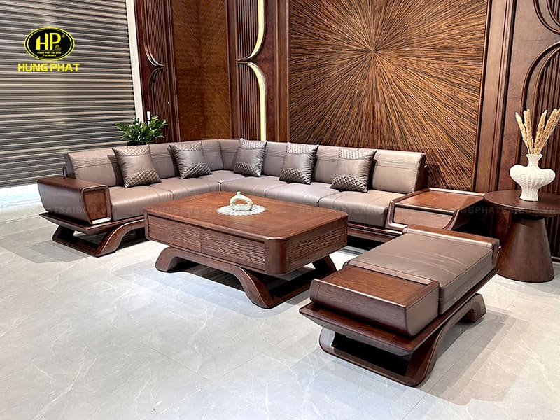 bộ salon gỗ sồi nga sl-032