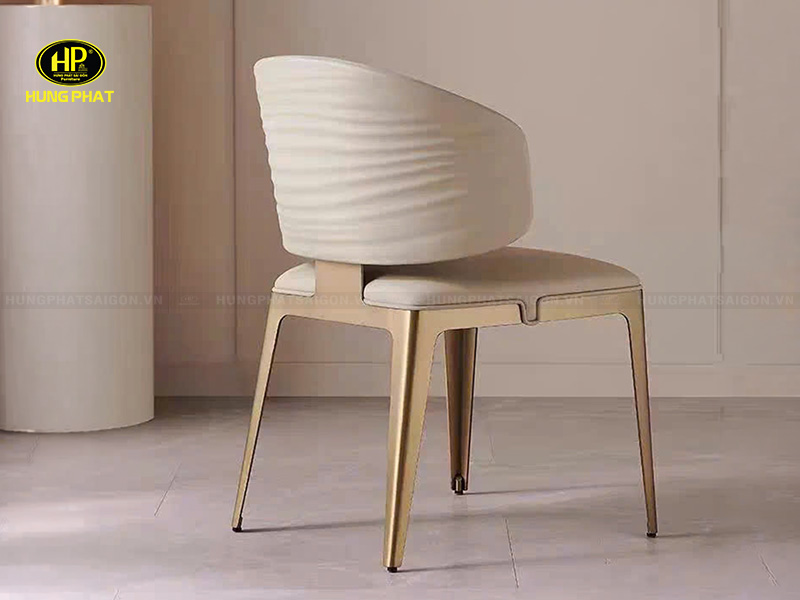 ghế bọc da bò chân thép nhập khẩu ga-55