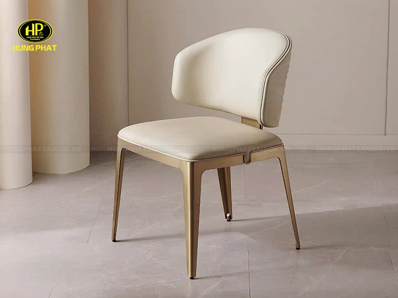 ghế ngồi phòng ăn da bò nhập khẩu ga-55