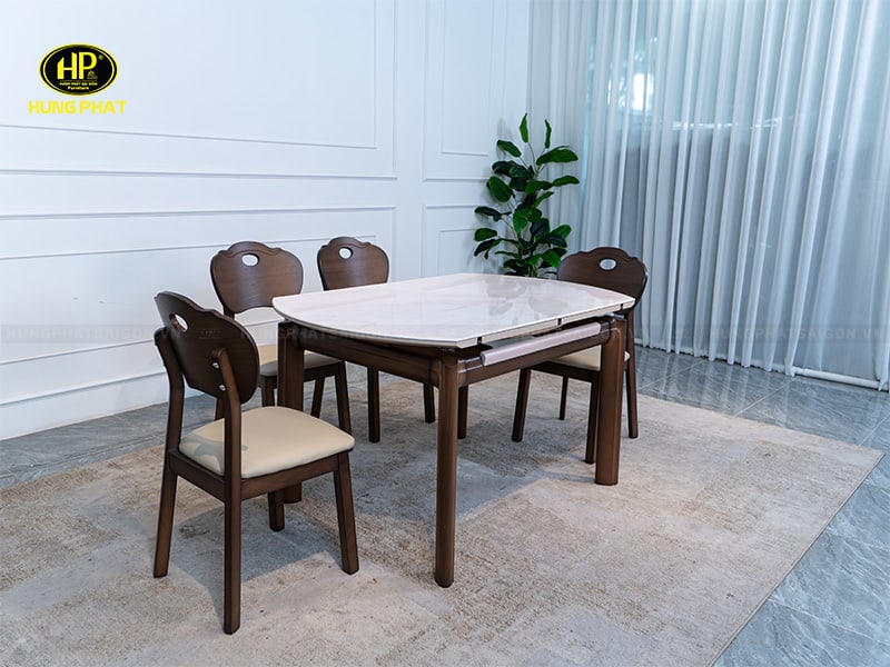 góc nghiêng bộ bàn ghế ăn cơm ba-s805