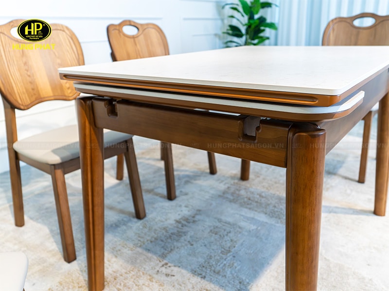 khung gỗ tự nhiên mẫu bàn l-137-3