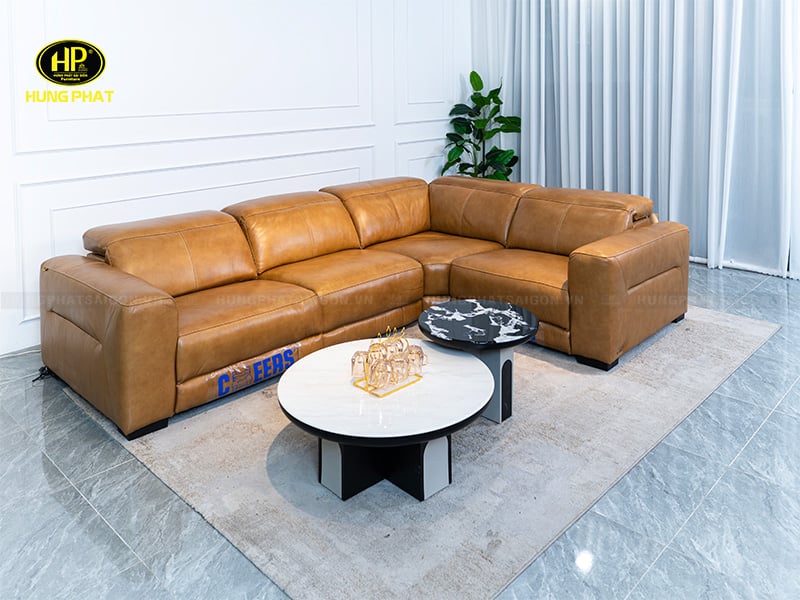 sofa điện thư giãn góc chữ l da bò u51859m