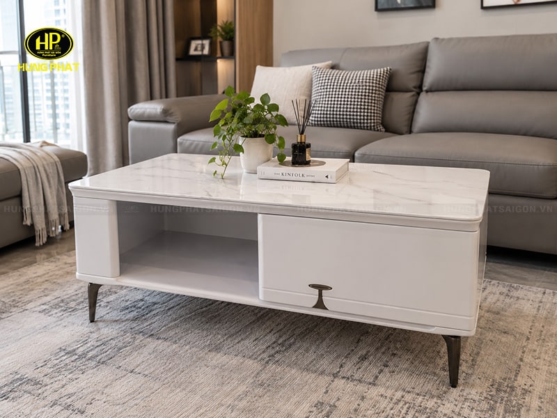 bàn sofa mặt đá khung gỗ mdf bt-e28-101