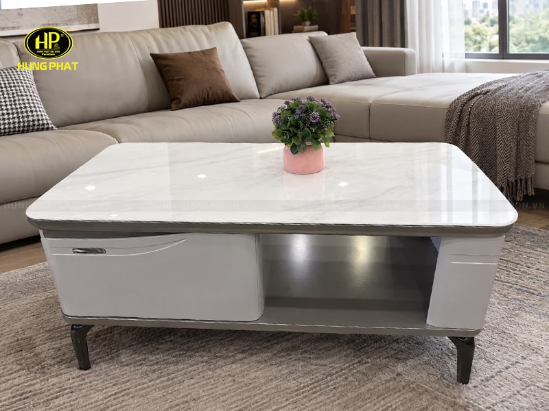 bàn trà sofa mặt đá khung gỗ MDF bt-101-10