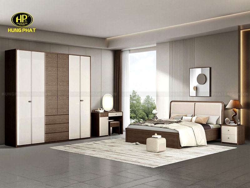 combo nội thất phòng ngủ giường tủ bàn trang điểm tp-2568