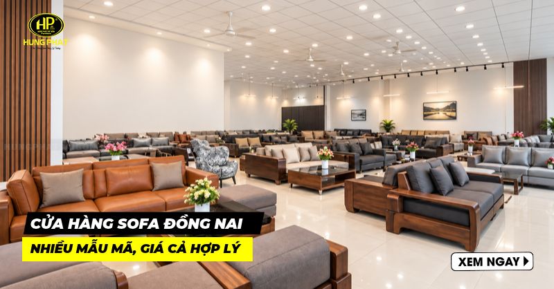10 cửa hàng ghế sofa Đồng Nai nhiều mẫu mã đẹp, giá cả hợp lý