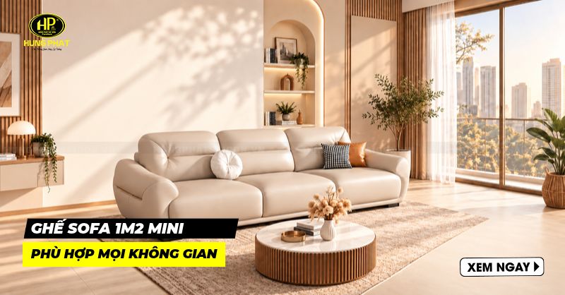 30 mẫu ghế sofa 1m2 mini giá rẻ tại tpHCM phù hợp mọi không gian
