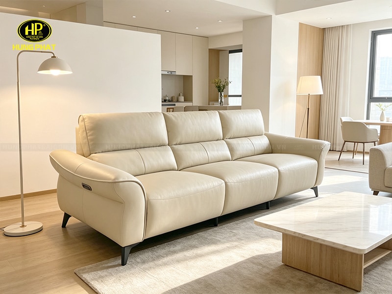 ghế sofa băng da bò chỉnh điện thư giãn sf-5501
