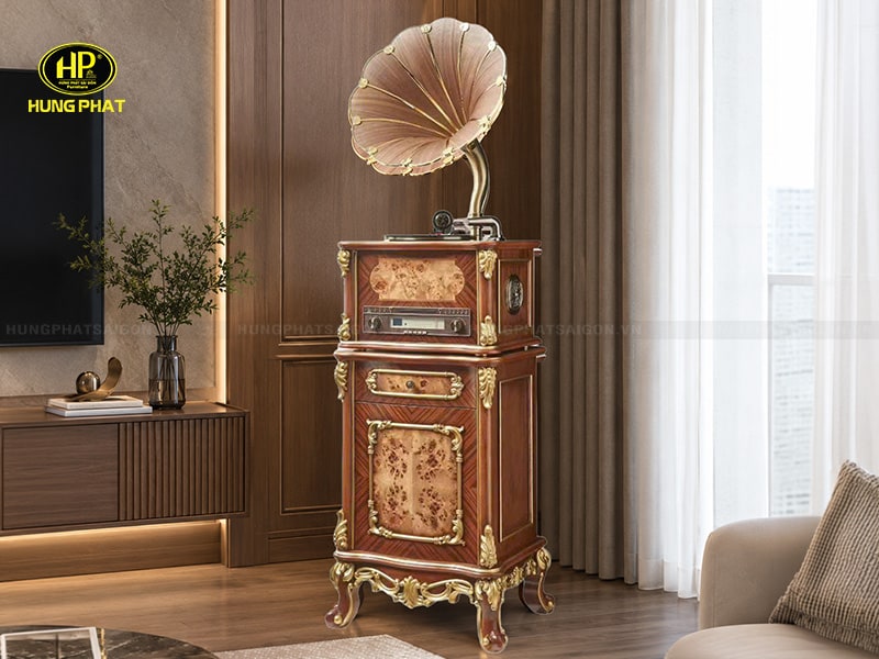 máy hát đĩa than phong cách hoài cổ dành cho phòng khách f10q