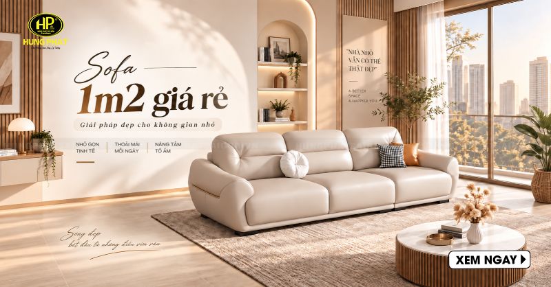 30 mẫu ghế sofa 1m2 mini giá rẻ tại tpHCM phù hợp mọi không gian