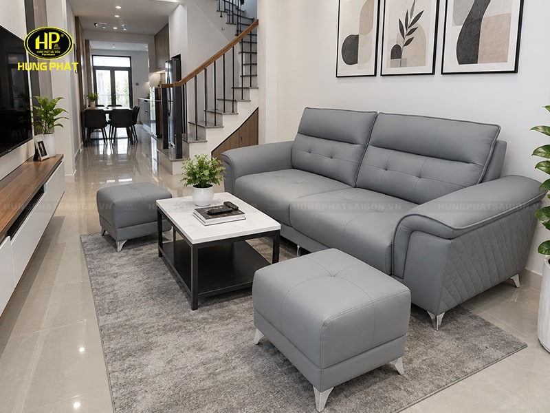 ghế sofa da pandora nhỏ gọn h-415p