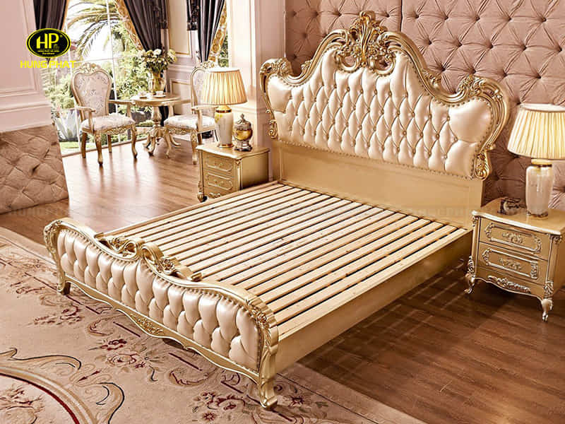 giường ngủ tân cổ điển nhập khẩu cao cấp 8828